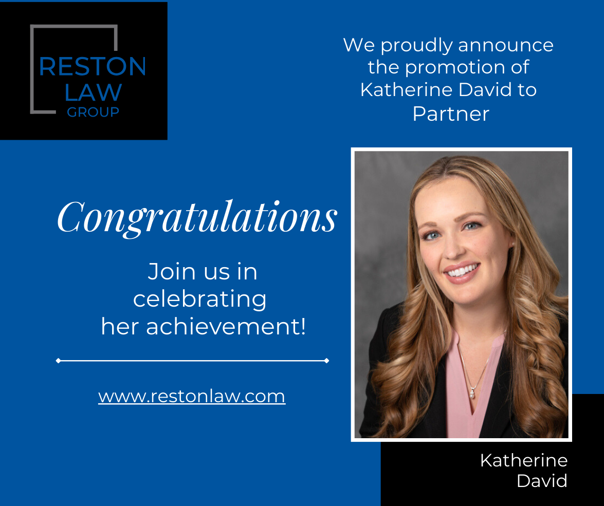 Reston Law Group is Excited to Announce the Promotion of Katherine ...